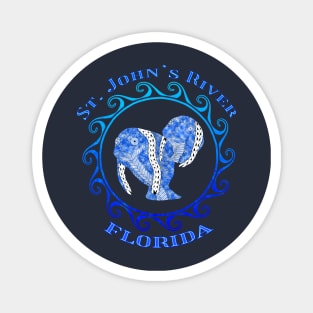 St. John's River Florida Vacation Tribal Manatees Magnet